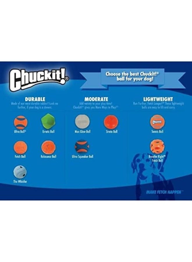 Chuckit! Strato Ball Dog Toy, Medium (2.5 Inch) 2 Pack - Image 3