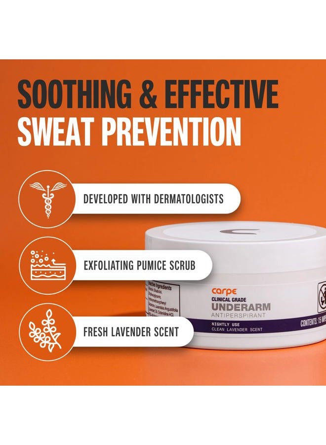 Carpe Clinical Grade Underarm Wipes - New, Unrivaled Antiperspirant Wipes For Armpit Sweat Prevention. Combat Sweat, Block Excessive Sweating, & Help Control Hyperhidrosis.15 Anti Sweat Wipes. - Image 2