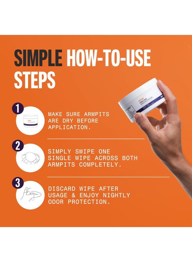 Carpe Clinical Grade Underarm Wipes - New, Unrivaled Antiperspirant Wipes For Armpit Sweat Prevention. Combat Sweat, Block Excessive Sweating, & Help Control Hyperhidrosis.15 Anti Sweat Wipes. - Image 4