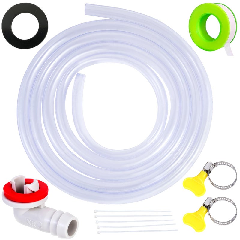 FullMayPro 3 Feet Air Conditioner Drain Hose 35 Portable AC Drain Hose Connector20MM ThickNot Easily DeformedReplacement for Universal MiniSplit AC Unit Window Air Conditioning Unit