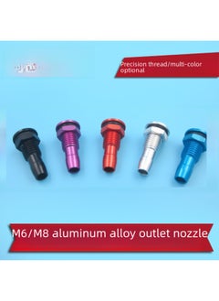 M6 M8 Aluminum Alloy Model Ship Water Cooling Outlet For Electric Boat Methanol Boat Gasoline Toy/nautical Model-Color:M8 Purple