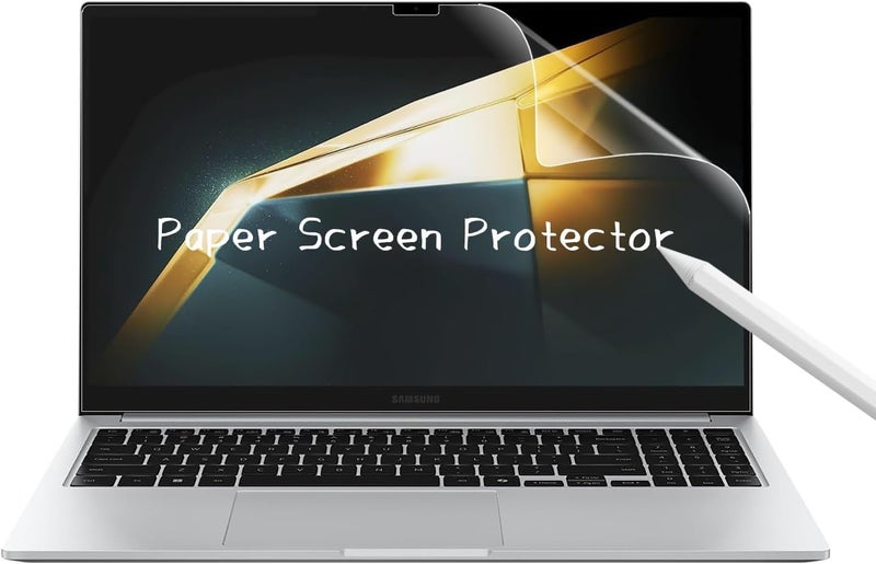 Ojos Paper Screen Protector for 15.6" Samsung Galaxy Book 4 / Book 3 / Book 2 360 2-in-1 Laptop,15.6 inch Anti-Glare Matte, Writing Like On Paper, Compatible with S Pens - Image 1