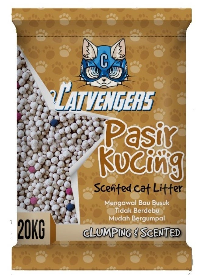 Catvengers Pasir Kucing Scented Cat Litter (20kg) 30 Litter - Image 1