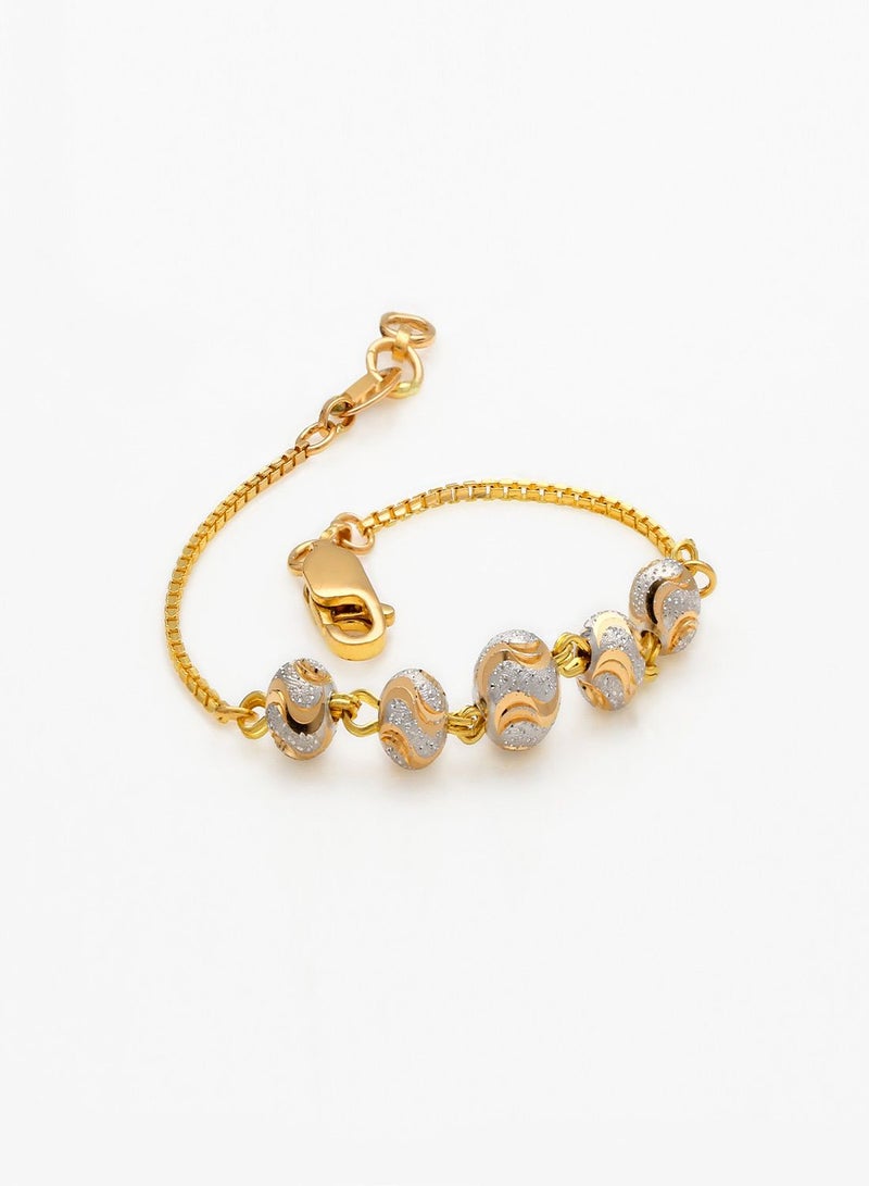 Malabar Gold and Diamonds 22 KT 916 Purity Gold Bracelet NVBR012  - Image 3