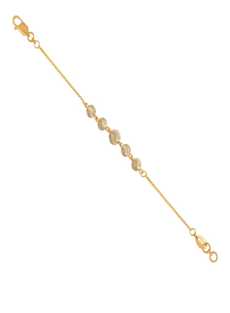 Malabar Gold and Diamonds 22 KT 916 Purity Gold Bracelet NVBR012  - Image 2