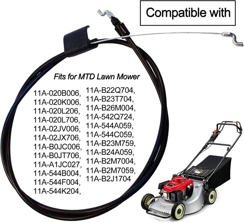 Swess 7460957 Engine Zone Control Cable for MTD 9460957 Fits Most Push Mowers with Cable Length 50inch Conduit Length 37 inch - Image 5