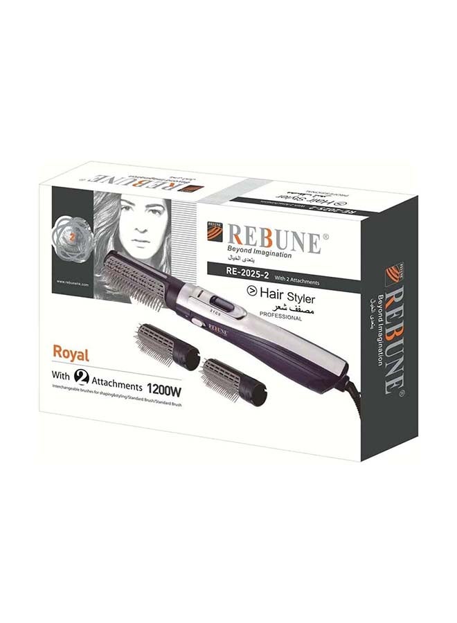 REBUNE 2-In-1 Hair Styler Blue/White/Grey 30x7x20.4cm - Image 1