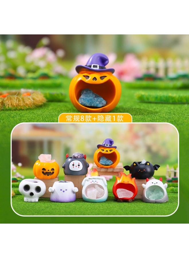 New Flower Story Crystal Stone Internet Celebrity Hot Item Blind Box Cartoon Figurine Tiktok Same Style Home Decoration Birthday Gift