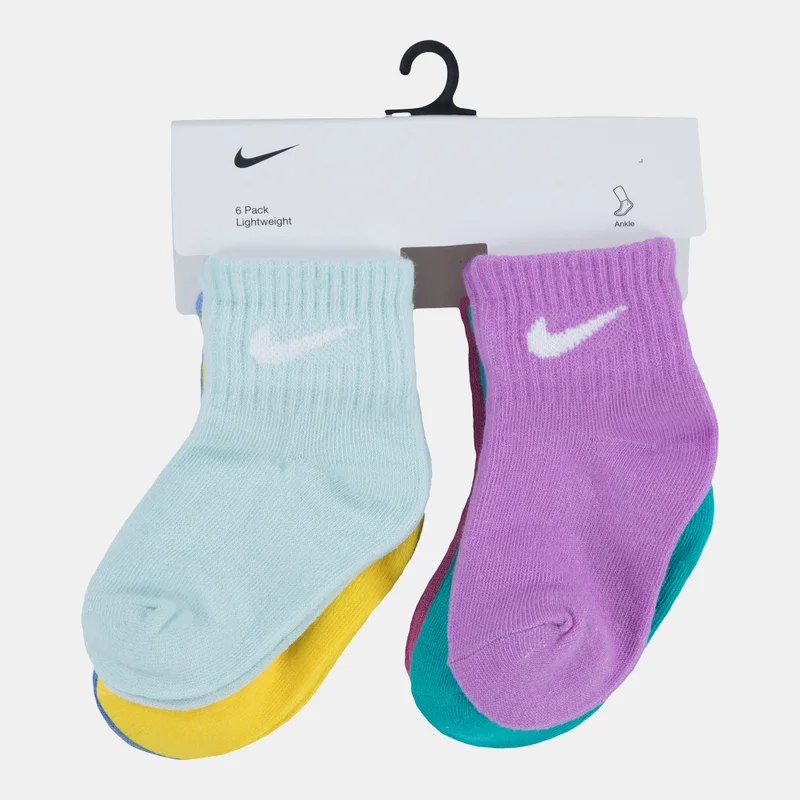 Nike Kids' Swoosh Ankle Socks (6 Pairs)