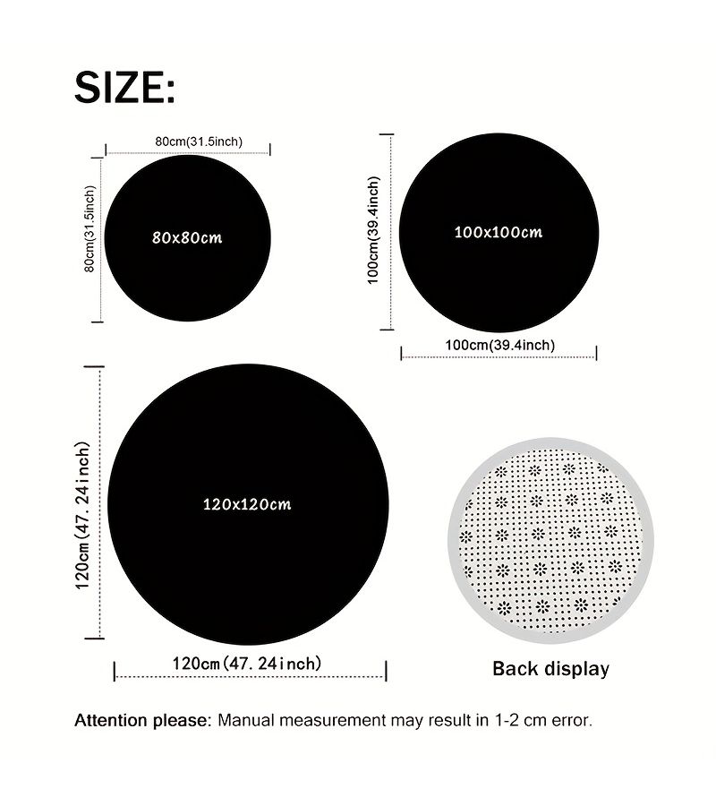 1pc Vintage Borzoi Dog Breed Round Rug Mat 100x100cm Machine Washable Floor Carpet for Living Room Bedroom Bathroom Home Decor Holiday Decoration - Image 3
