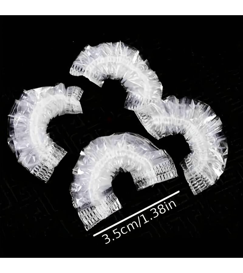 50pcs Waterproof PVC Ear Covers Hair Dyeing Shampoo Bathing Adult Ear Protector High Pressure Ear Cushion - Image 3