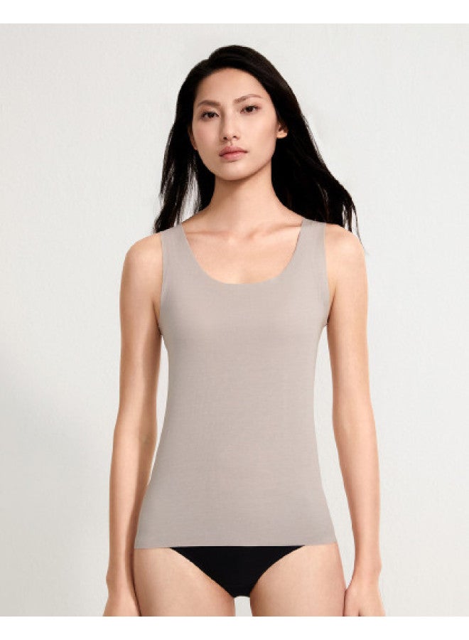 Maniform Seamless Round Neck Base Layer Shirt, Modal Comfort Lightweight Women'S Vest Underwear Top - Image 1