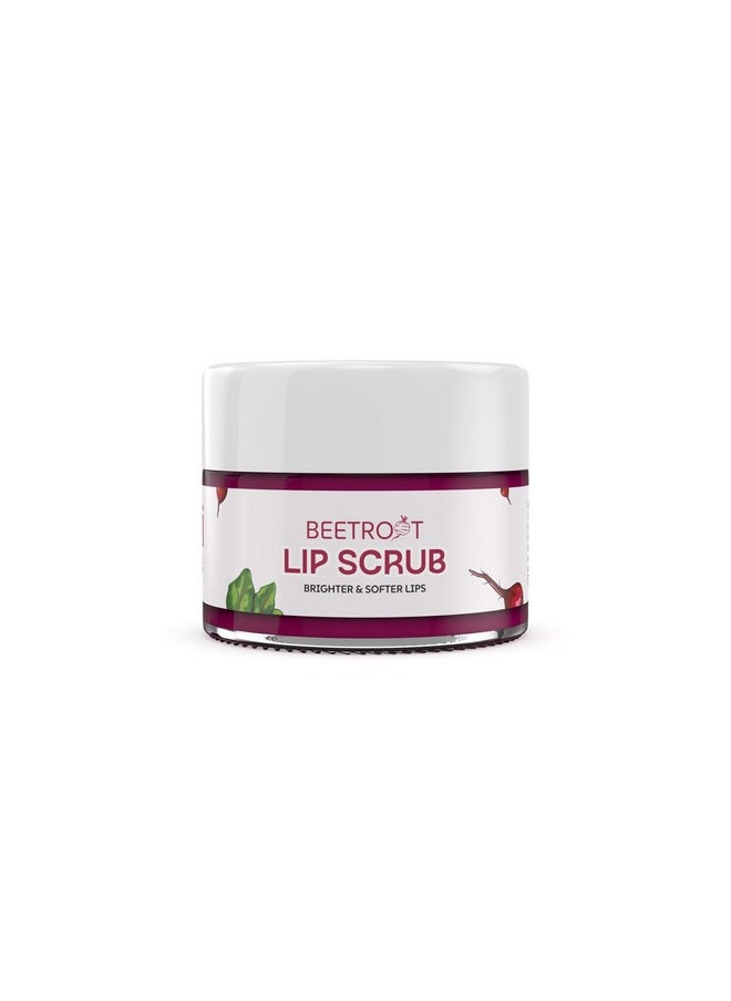 Aravi Organic Beetroot Lip Scrub With Beetroots, Shea Butter & Cocoa Butter - For Dark,Chapped & Pigmented Lips - For Brightening Dark Lips - For Men And Women - 15 Gm  - Image 1