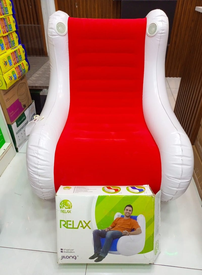 Beanbag Chair Comfortable Inflatable Sofa Round Creative Couple Backrest Single Sofa Music Inflatable Sofa Cushion Air Armchair - Image 1