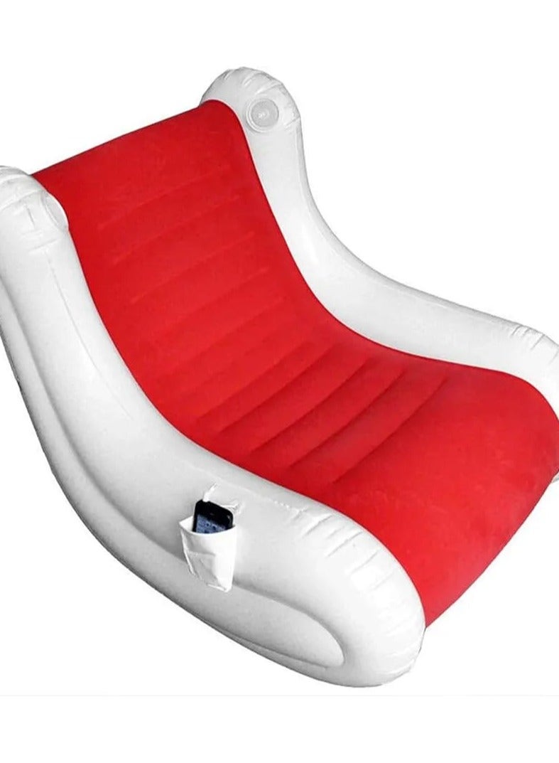 Beanbag Chair Comfortable Inflatable Sofa Round Creative Couple Backrest Single Sofa Music Inflatable Sofa Cushion Air Armchair - Image 2