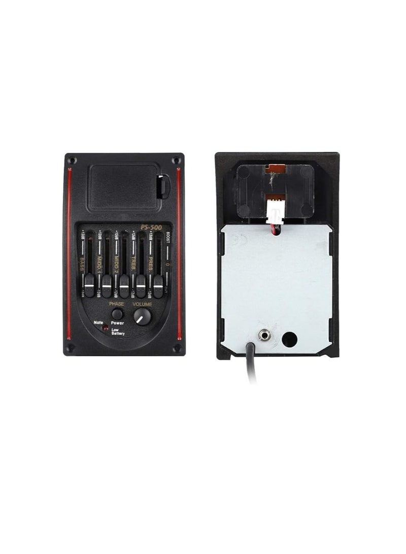 AYNEFY Pickup for Guitar Bands, Piezo Digital Tuner Pickup for Preamp Equalizer 5 Bands Acoustic Guitar - Image 5