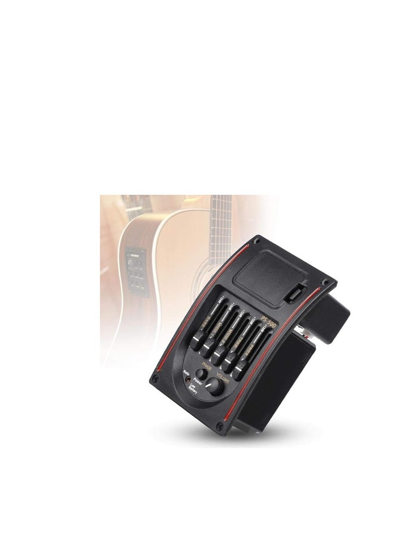 AYNEFY Pickup for Guitar Bands, Piezo Digital Tuner Pickup for Preamp Equalizer 5 Bands Acoustic Guitar - Image 3