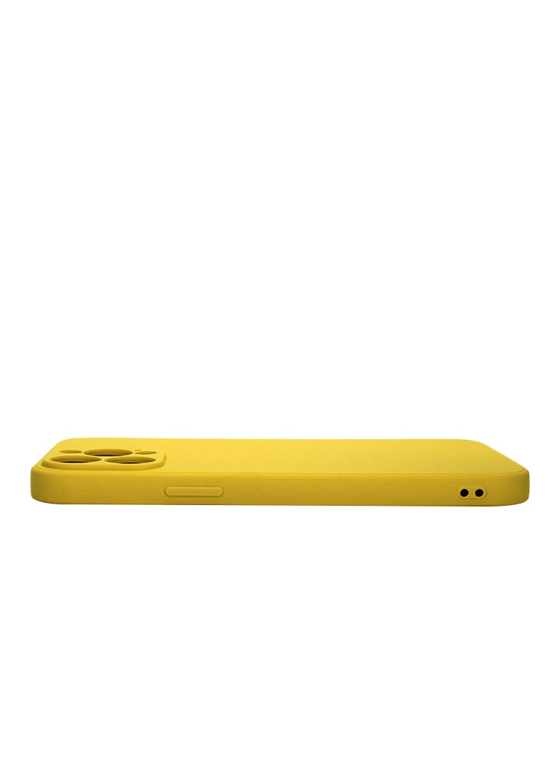 Theodor Protective Ultra Slim Fit Case Liquid Silicone Gel Cover with Full Body Protection Anti-Scratch Shockproof Case For iPhone 12 PRO MAX LIQUID SILICON YELLOW - Image 2