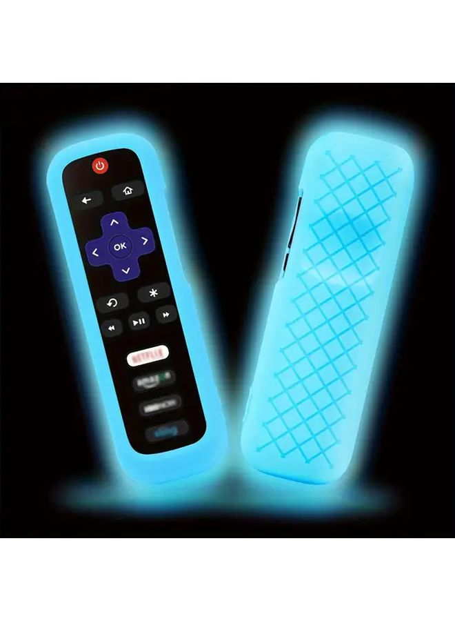 Glow In The Dark Purple Remote Cover With Lanyard For Roku TV Streaming Stick - Image 5