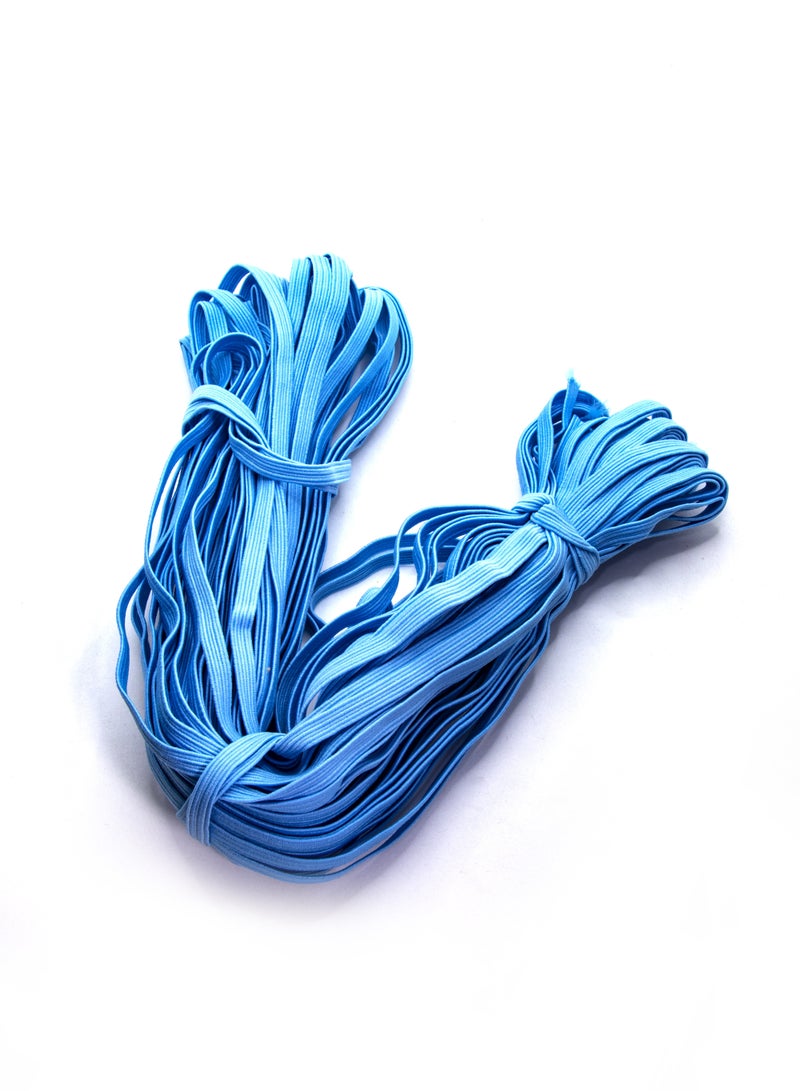 6mm Elastic Bands - 36 Yards for Sewing and Crafting (Blue) - Image 1