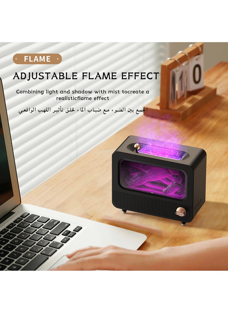 SIRKOLR SIRKOLR Simulation Flames Air Humidifier White Noise Bluetooth Speaker Retro Style Simulated Fireplace Multifunctional Humidifier Suitable for Any Room  - Image 2