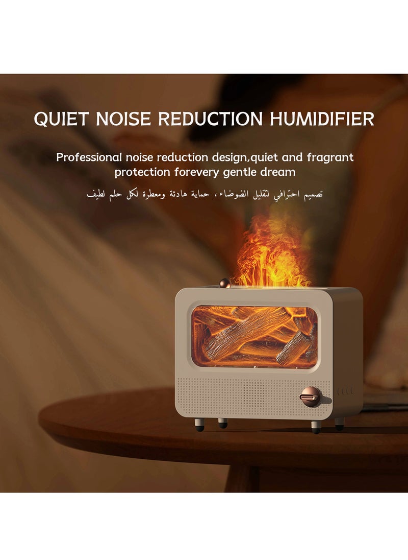 SIRKOLR SIRKOLR Simulation Flames Air Humidifier White Noise Bluetooth Speaker Retro Style Simulated Fireplace Multifunctional Humidifier Suitable for Any Room  - Image 4