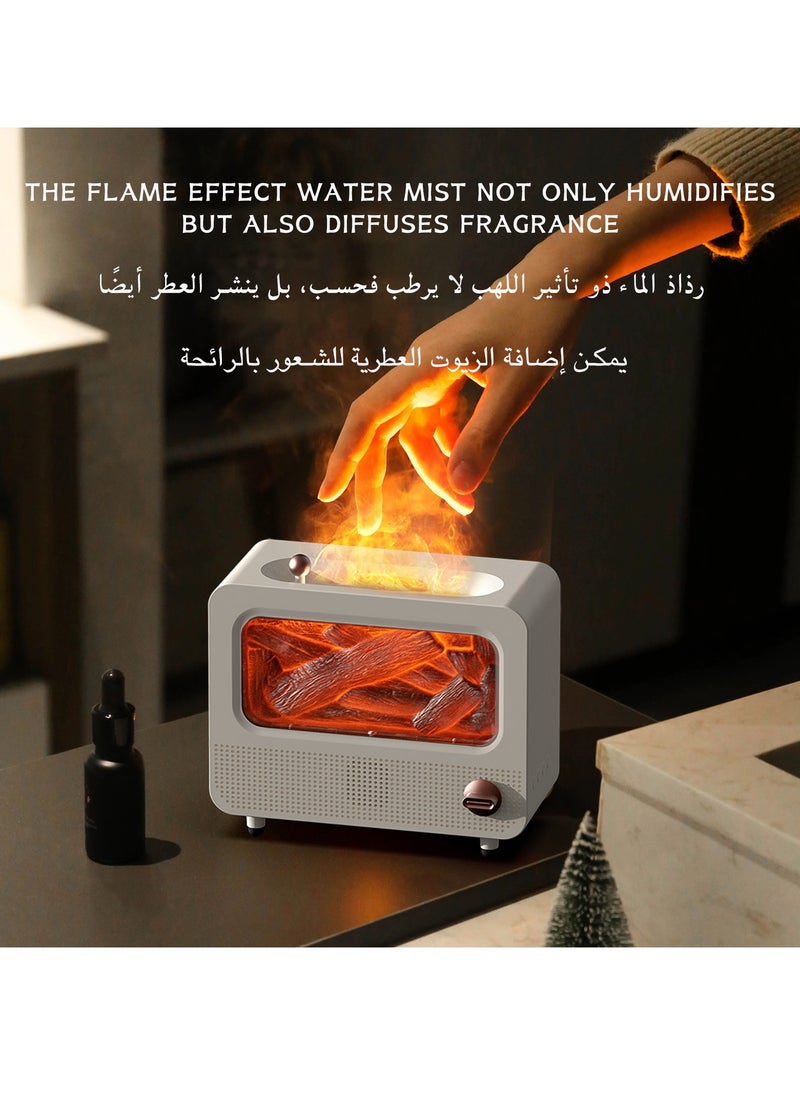 SIRKOLR SIRKOLR Simulation Flames Air Humidifier White Noise Bluetooth Speaker Retro Style Simulated Fireplace Multifunctional Humidifier Suitable for Any Room  - Image 5