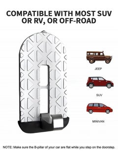 GROIC Car Door Step, Door Step Stand Pedal with Safety Hammer Window Breaking Function, Universal Fit Car Stand Pedal Easy Roof Rack Access, Step Up on Door Latch  - Image 3