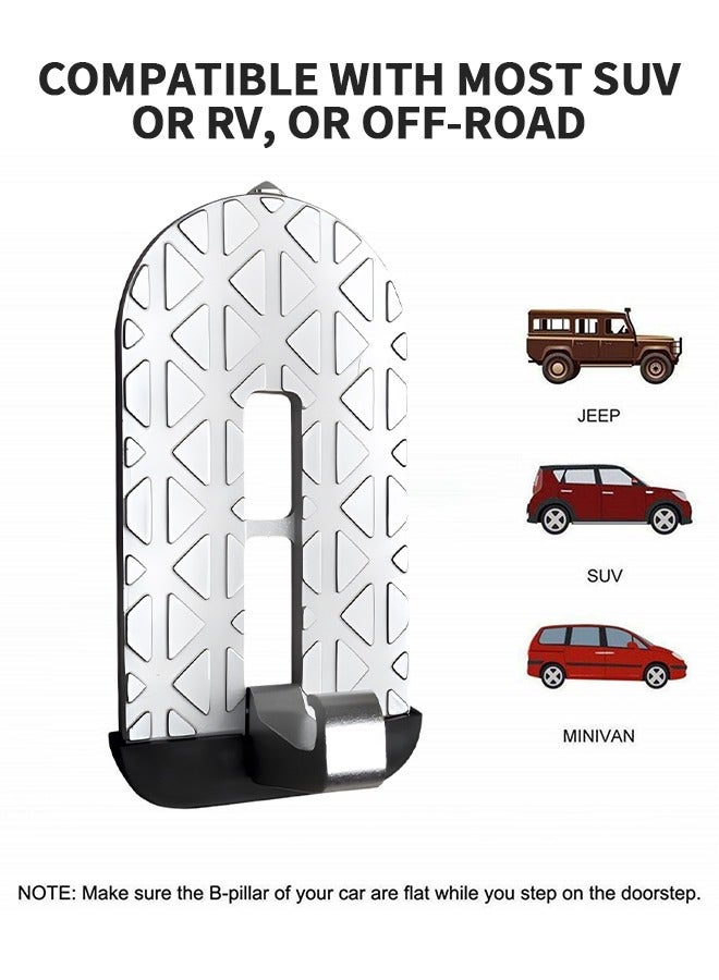 GROIC Car Door Step, Door Step Stand Pedal with Safety Hammer Window Breaking Function, Universal Fit Car Stand Pedal Easy Roof Rack Access, Step Up on Door Latch - Image 3