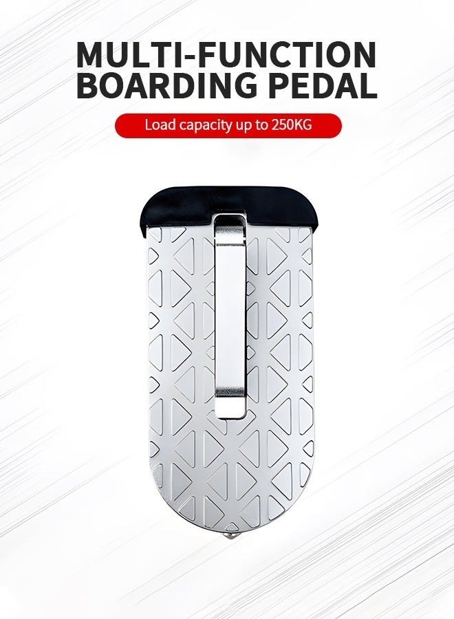 GROIC Car Door Step, Door Step Stand Pedal with Safety Hammer Window Breaking Function, Universal Fit Car Stand Pedal Easy Roof Rack Access, Step Up on Door Latch - Image 2