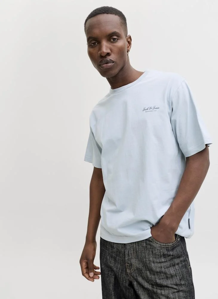 JACK & JONES  Graphic Crew Neck T-Shirt for Men | Best Price UAE