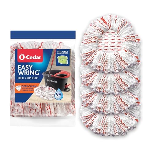 o cedar عبوة إعادة تعبئة OCedar EasyWring لتنظيف عميق 4 عبوات 40% قوة تنظيف أكثر - Image 2