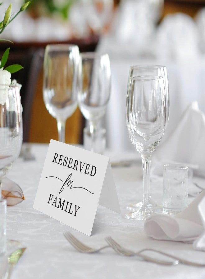 Sutter Signs Reserved For Family Seating Signs 20 Pack | Elegant 3" x 4" Reserved Table Signs for Wedding Reception Restaurant Party - Image 5