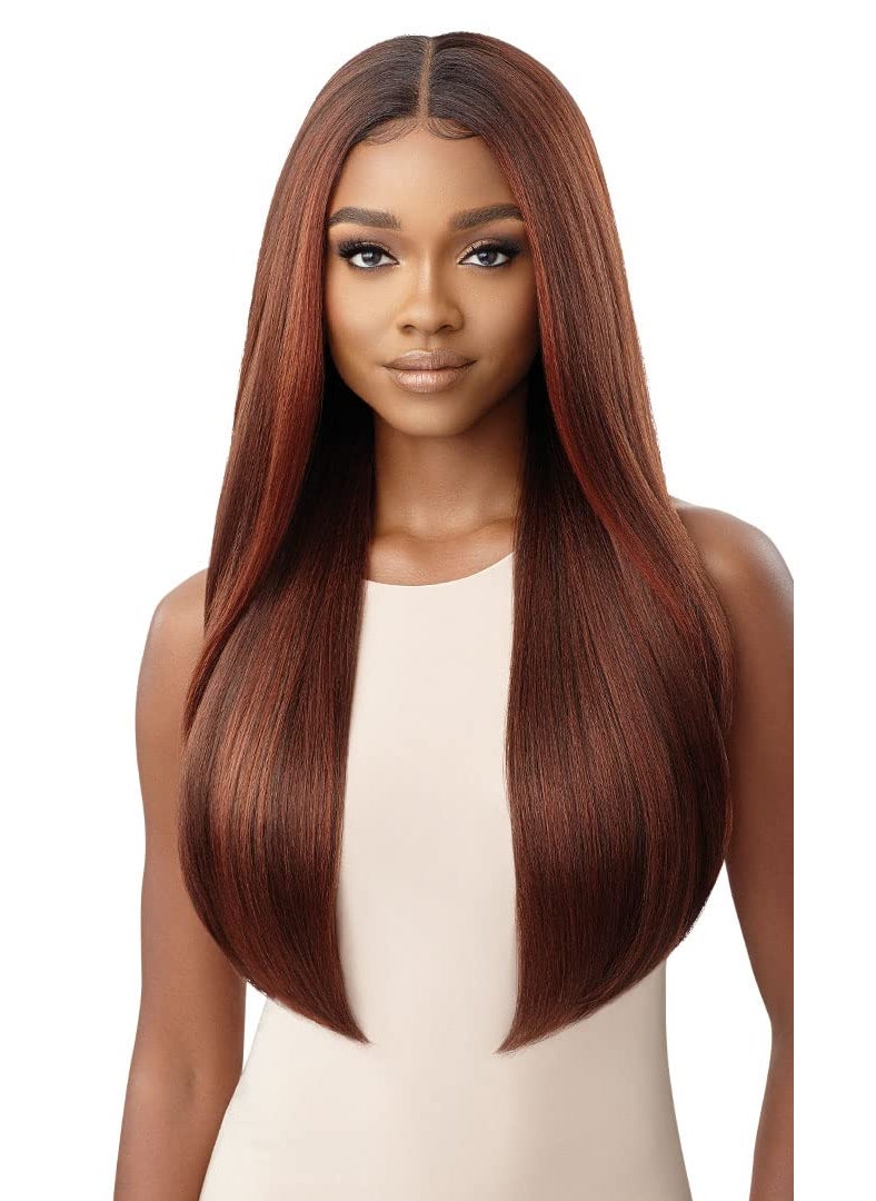 Outre - Outre Perfect Hairline Synthetic 13X6 HD Lace Front Wig  BEXLEY Color2 Dark Brown - Image 1