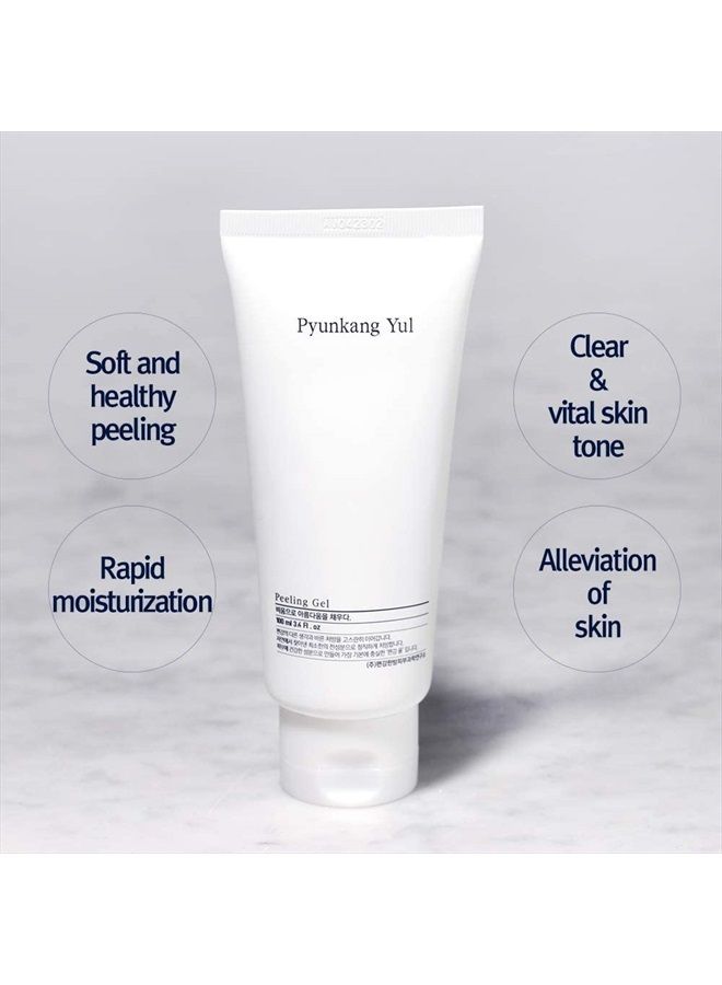 PYUNKANG YUL Facial Peeling Gel - Natural Ingredients Papaya Fruit extract Dead Skin Remover Face Scrub for Sensitive Skin - Hyaluronic, Ceramide, Cica, Tea Tree - Various Vitamins Minerals 3.4 Fl. Oz - Image 2