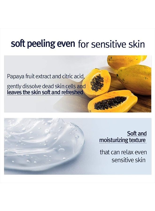 PYUNKANG YUL Facial Peeling Gel - Natural Ingredients Papaya Fruit extract Dead Skin Remover Face Scrub for Sensitive Skin - Hyaluronic, Ceramide, Cica, Tea Tree - Various Vitamins Minerals 3.4 Fl. Oz - Image 3