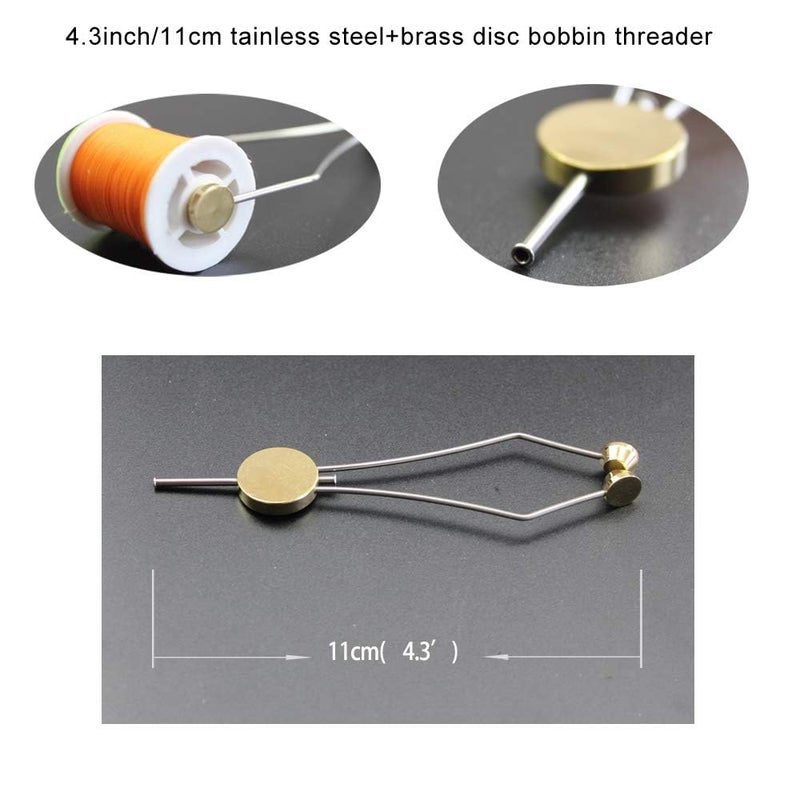 GREATFISHING 4pc Fly Tying Tools Combo Kit - Stainless Steel Whip Finisher, Bodkin, Bobbin, Disc Bobbin - Image 4