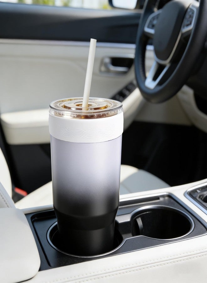 XccMe Silicone Ring for 30 oz stainless Steel Tumbler,Reusable Silicone Lid for Stainless Steel Iced Coffee Tumbler,for 30oz YETI,RTIC,BJPKPK,for The Cup Mouth Diameter 3.9-4 inch (Marble) - Image 5