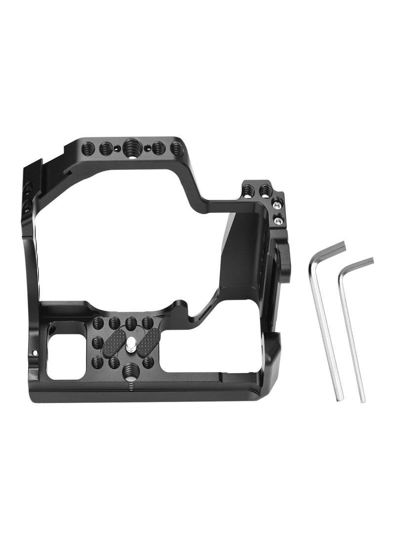 Camera Cage Aluminum Alloy Video Cage Replacement for Canon M5 M50 M50II Mirrorless Camera with Cold Shoe Mount 1/4 Inch & 3/8 Inch Screw Holes  - Image 2