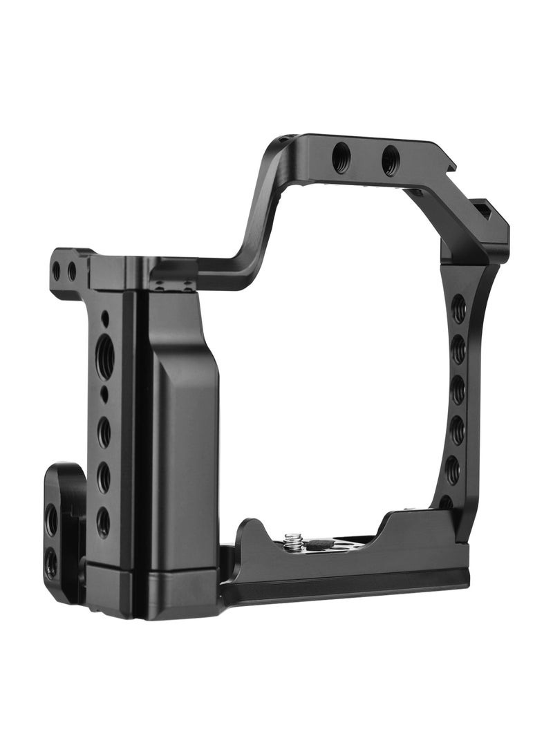 Camera Cage Aluminum Alloy Video Cage Replacement for Canon M5 M50 M50II Mirrorless Camera with Cold Shoe Mount 1/4 Inch & 3/8 Inch Screw Holes  - Image 1