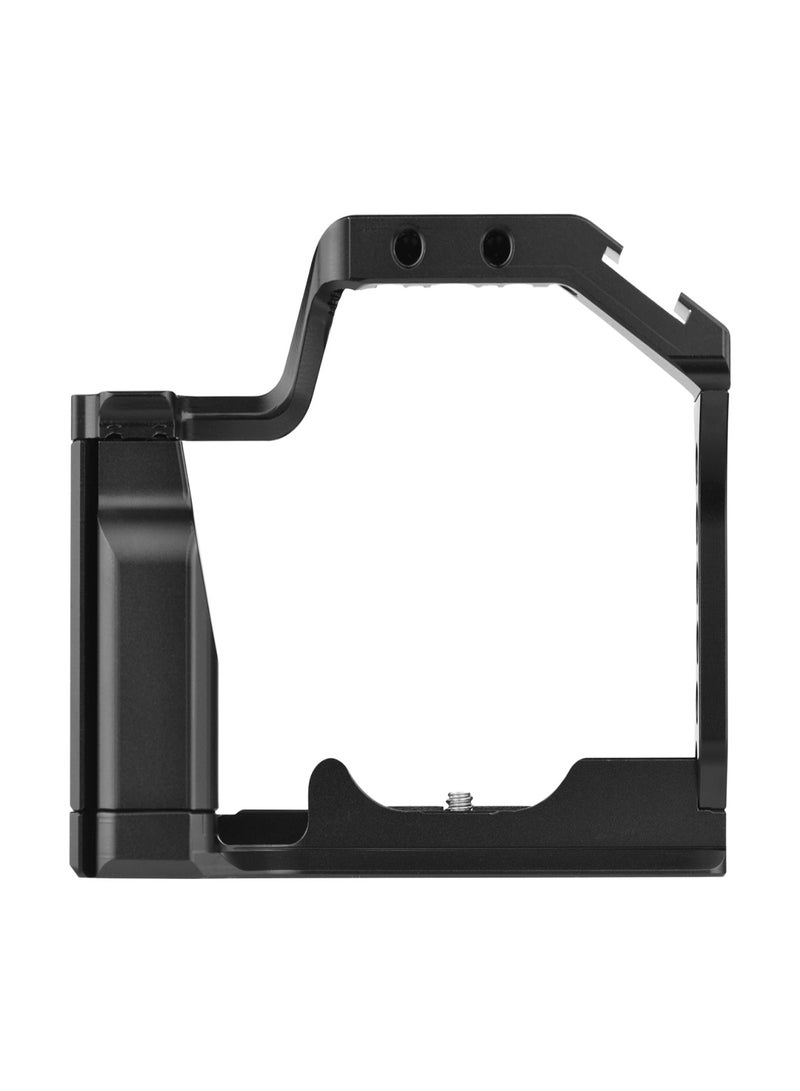 Camera Cage Aluminum Alloy Video Cage Replacement for Canon M5 M50 M50II Mirrorless Camera with Cold Shoe Mount 1/4 Inch & 3/8 Inch Screw Holes