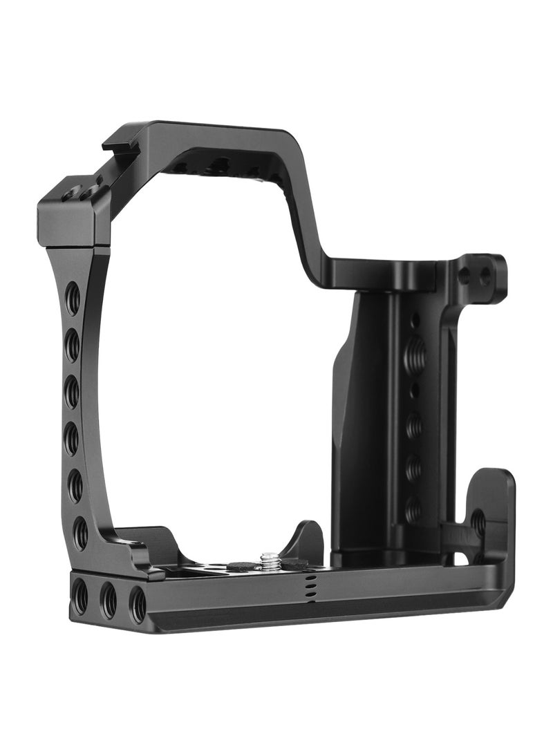 Camera Cage Aluminum Alloy Video Cage Replacement for Canon M5 M50 M50II Mirrorless Camera with Cold Shoe Mount 1/4 Inch & 3/8 Inch Screw Holes  - Image 5