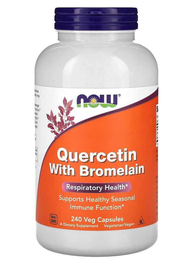 now Quercetin with Bromelain 240 Veg Capsules