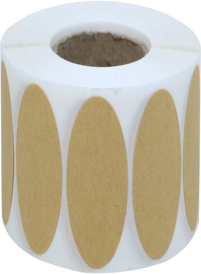 Citihomy 1000PCS Kraft Circle Stickers Dot Stickers, 1 Inch Round Blank Garage Sale Price Sticker Kraft Coding Tag Labels Brown Natural Envelope Seals for Home Classroom Jam Canning Jar Labels (Brown 1 Inch) - Image 2