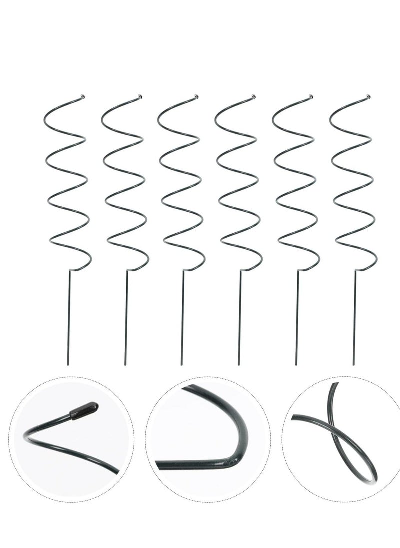 Generic 6pcs Plant Support Stake Kit Spiral Cages Climbing Tower Metal Garden Supports Frame for Tomato Rose Vine for Indoor and Outdoor Potted  - Image 5