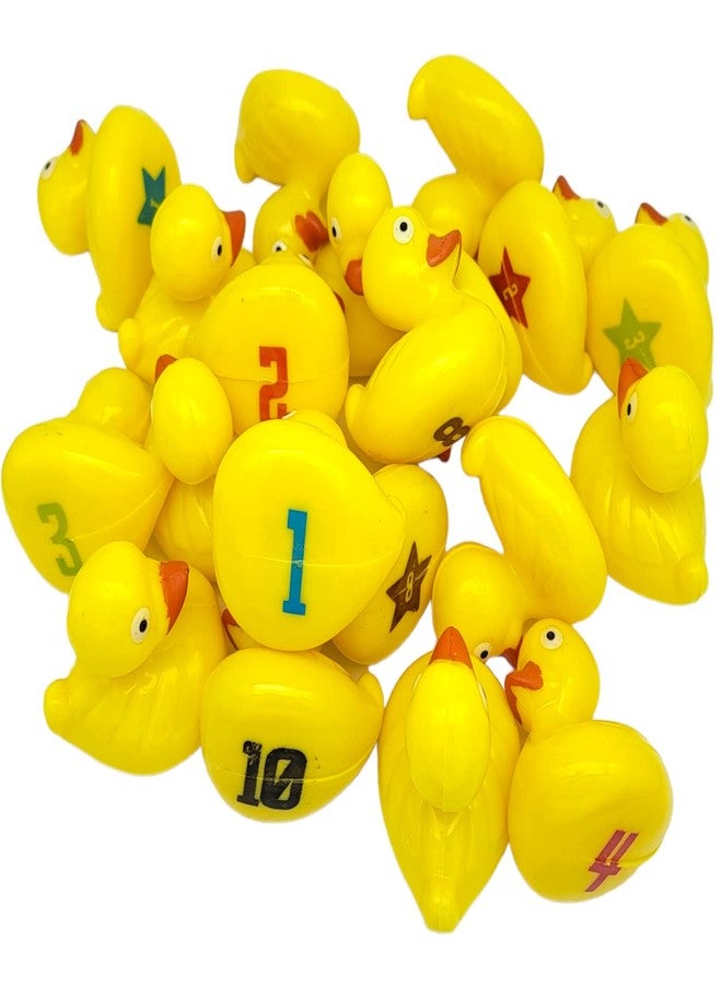 AMERICAN WIT Floating Weighted Matching Game Yellow Duckies (20 Pack) Plastic Duck Pond Floater. (2.75") Fun Bath Tub Pool Play Toy. - Image 4