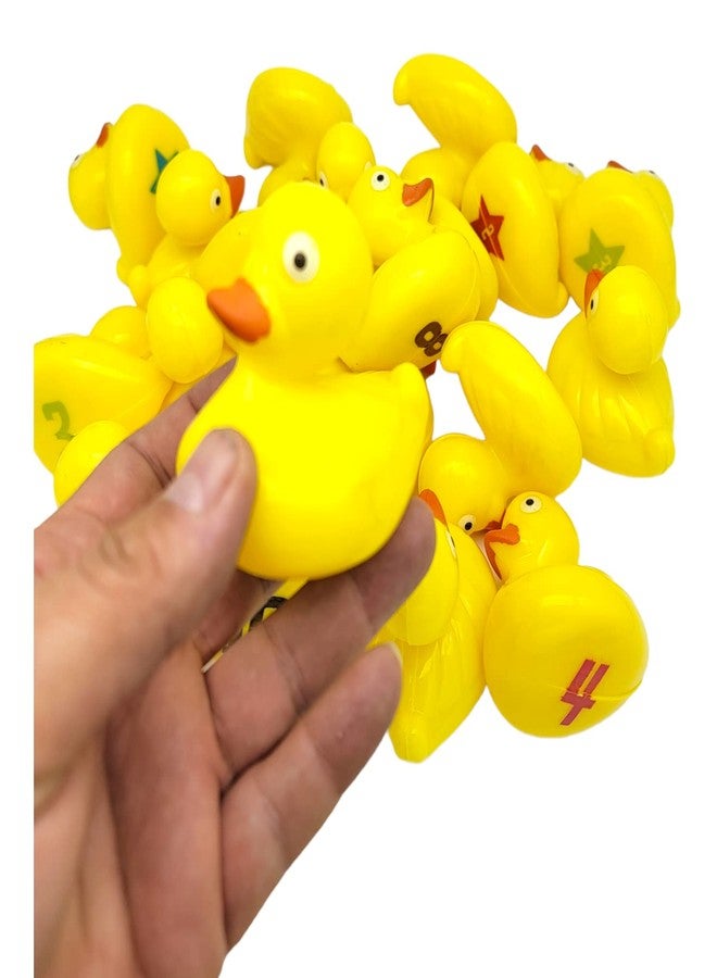 AMERICAN WIT Floating Weighted Matching Game Yellow Duckies (20 Pack) Plastic Duck Pond Floater. (2.75") Fun Bath Tub Pool Play Toy. - Image 5