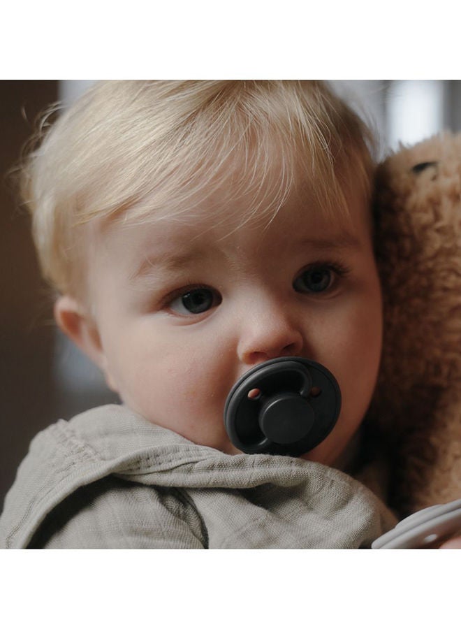 Mininor Round Pacifier Silicone 0M Black Raven - Image 5