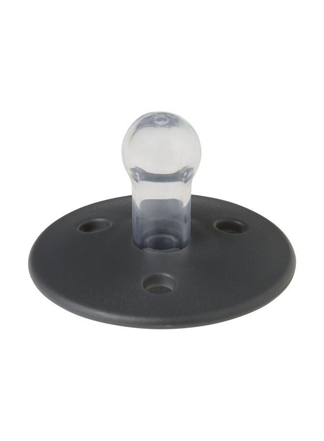 Mininor Round Pacifier Silicone 0M Black Raven - Image 2