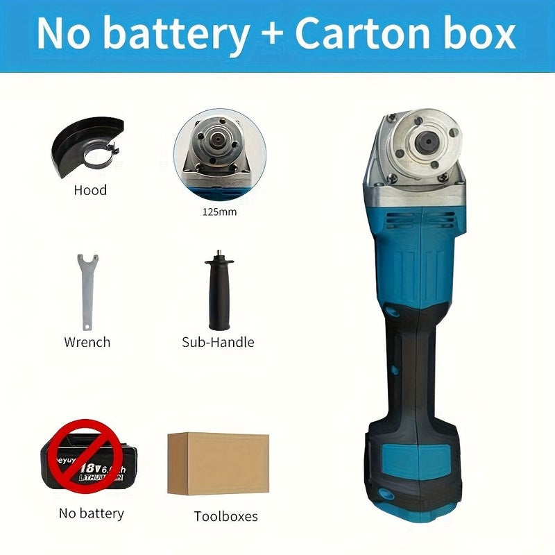 Brushless Cordless 125mm Angle Grinder For Makita 18V Battery Bare Tool - Image 4